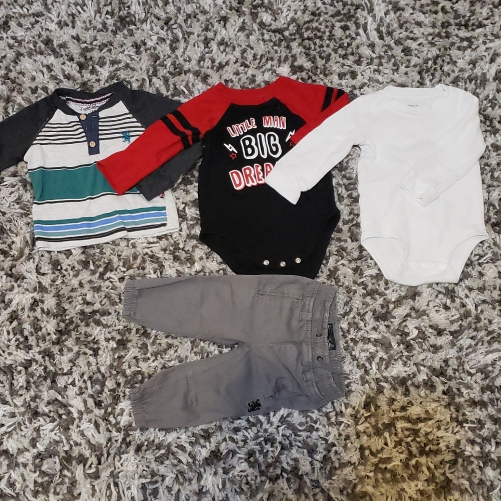 12m long sleeve shirts and pant